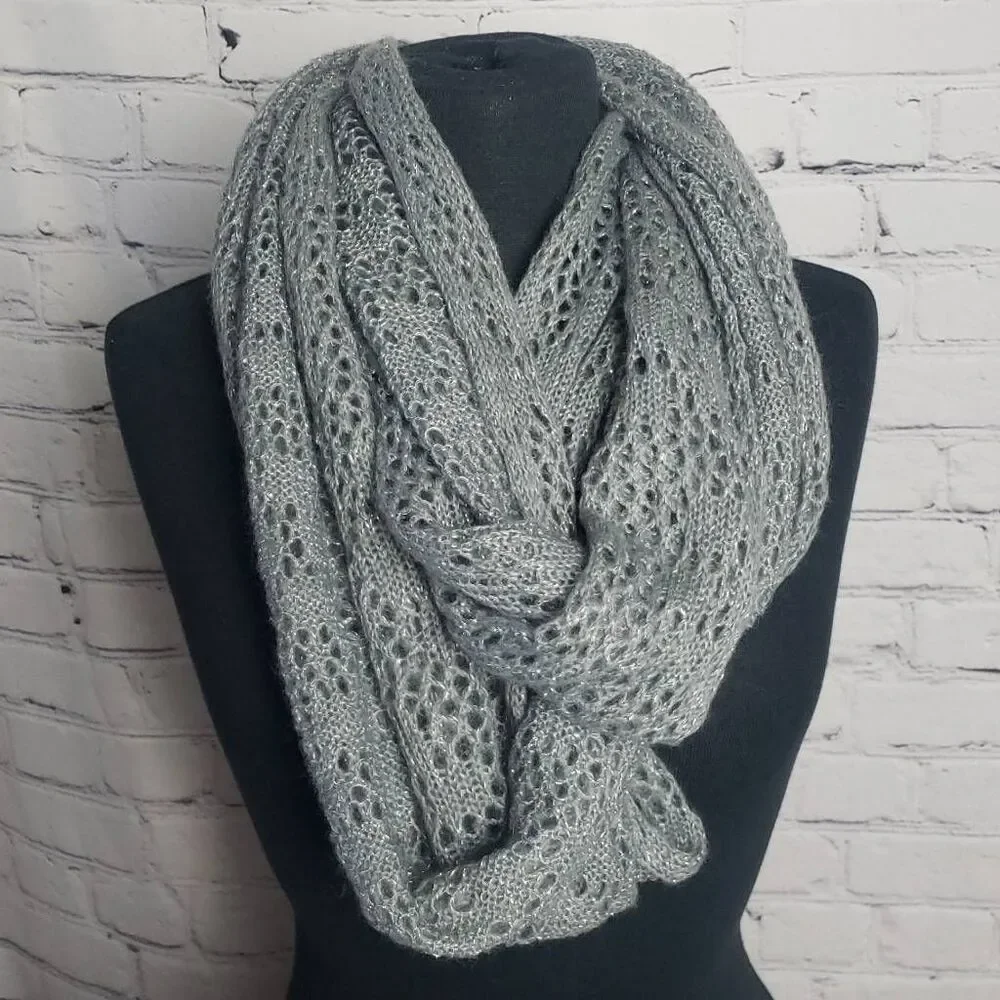 Sparkly Gray Scarf